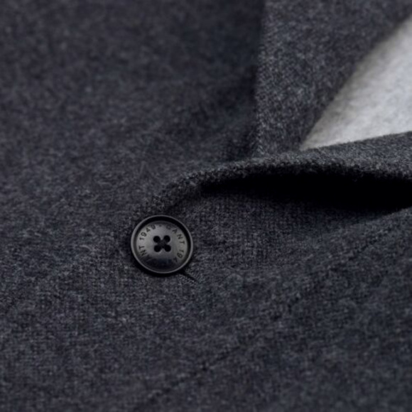 Men's Wool Cashmere Cardigan Blazer Suit Jacket Sp - Picture 2 of 4